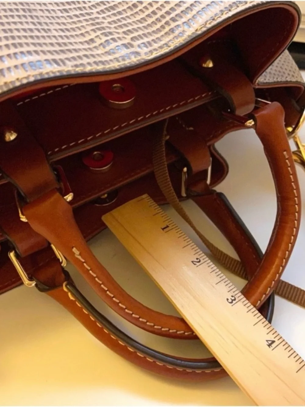Dooney & Bourke Barlow Taupe Bucket Bag Tote